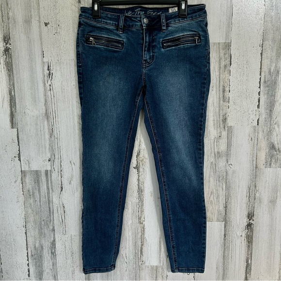 We The Free Denim - WE THE FREE Blue Denim Ankle Zip Skinny Jeans 30